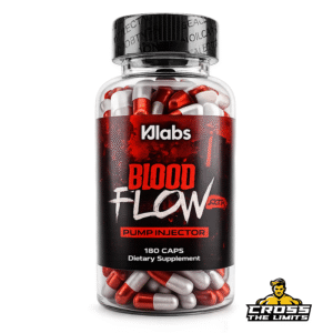 KJ Labs Blood Flow Pump Injector 180 capsules nitric oxide booster supplement bottle