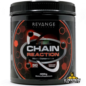 Revange Chain Reaction pre workout hardcore next generation high stim supplement