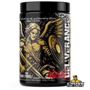 Deliverance pre workout high stimulant supplement tub cherry splash flavour