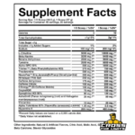 Apollo Nutrition Assassin pre workout tub with hardcore high-stim energy and focus formula supplement facts label