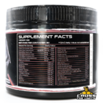 Toxic Pharma Laser Melt supplement facts panel showing complete ingredient profile and serving information