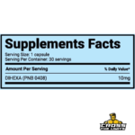 Smart Brothers Dihexa supplement facts panel showing 10 mg PNB-0408 per capsule with 30 servings per container