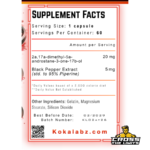 Koka Labz Super Drol RX Supplement Facts with 2a,17a-dimethyl-5a-androstane-3-one-17b-ol