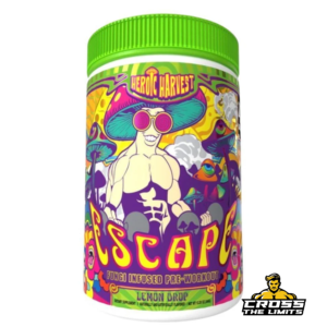 Heroic Harvest Escape Pre Workout functional mushroom performance formula for energy pumps endurance and focus