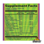 Heroic Harvest Escape Pre Workout Supplement Facts with Citrulline Beta Alanine Betaine Cordyceps Lion’s Mane Citicoline and caffeine