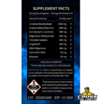 Revange Nutrition Neuro-Mag Creatine Supplement Facts with Creatine Monohydrate ALCAR Magnesium Bisglycinate Citicoline DMAE and Alpha GPC