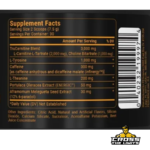 PEScience Alphamine Thermogenic Powder Supplement Facts with L-Carnitine L-Tartrate Choline Tyrosine 300mg caffeine and 6-Paradol