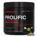 PEScience Prolific Pre Workout performance formula for energy focus and muscle pumps without Beta Alanine