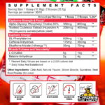 Psycho Pharma Vitals Supplement Facts with L-Citrulline, Betaine, Alpha GPC, DL-Phenylalanine and caffeine