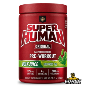 Alpha Lion SuperHuman Original Bulk Juice Sour Gummy Bear pre-workout with 325mg caffeine and 21 servings