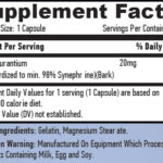 Haya Labs Synephrine 20mg Supplement Facts