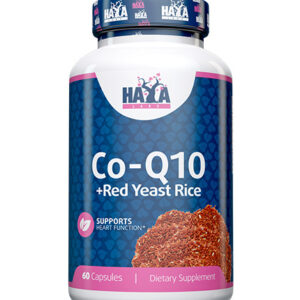 Haya Labs Coenzyme Co-Q10 60mg & Red Yeast Rice 500mg – 60 Caps