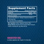 Haya Labs Lion’s Mane Mushroom 500mg Supplement Facts