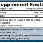 Haya Labs Melatonin 4mg Supplement Facts