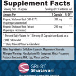 Haya Labs Shatavari SRI-81 Supplement Facts