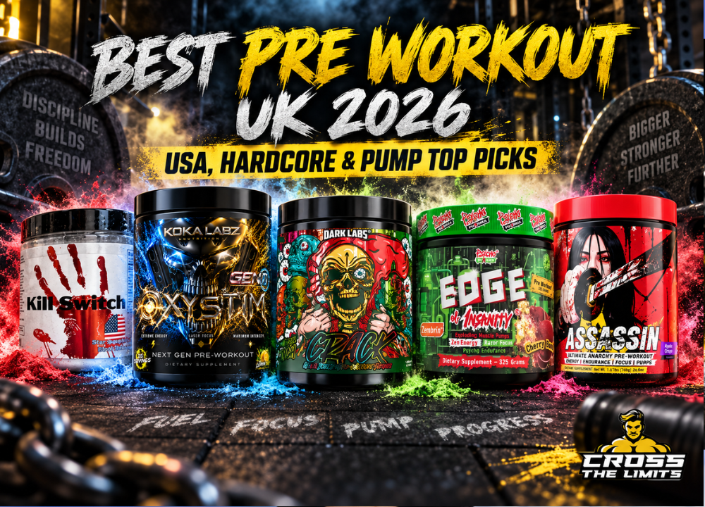 Best Pre Workout UK 2026: USA, Hardcore & Pump Top Picks