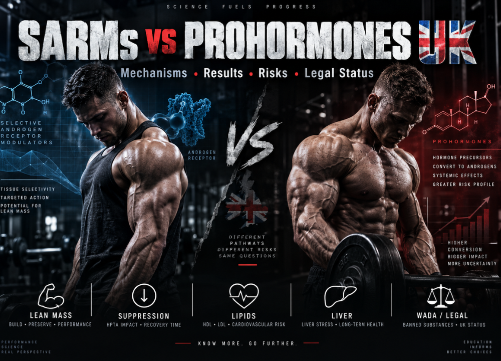 SARMs vs Prohormones UK: Mechanisms, Results, Risks & Legal Status