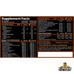 Revange Nutrition Lava Fuel Supplement Facts with intense and extreme serving options, pumps, nootropics and stimulants