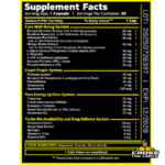 Revange Nutrition Queen Bee Supplement Facts with Phenylpiracetam Noopept DMHA Theacrine and Alpha GPC