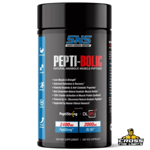 SNS Pepti-Bolic PeptiStrong and DL185 Dileucine natural muscle builder 180 capsules