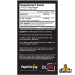 SNS Pepti-Bolic Supplement Facts with 2400mg PeptiStrong and 2000mg DL185 Dileucine