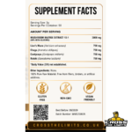 Cross The Limits Shroom Matrix Supplement Facts with 750mg Lion’s Mane Chaga Cordyceps and Reishi per serving