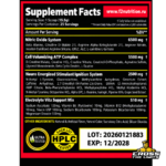 F2 Nutrition Thor Pre Workout Supplement Facts with Geranium Extract DMHA creatine pump and stimulant systems