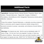 Napalm Xtreme ingredients with Triacetyl Adenosine Amentoflavone and topical delivery matrix