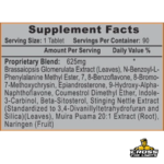 Hi-Tech Estrogenex Depot Supplement Facts – 625mg Proprietary Blend with 12 Hormonal Support Ingredients