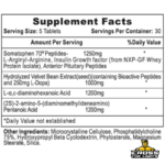Hi-Tech Pro HGH Supplement Facts – Somatophen 70 1250mg, Velvet Bean 1000mg and Amino Acids