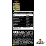 Nutrend Test Bomb Supplement Facts 750mg Tribulus 600mg Maca Ashwagandha Ginseng and Zinc