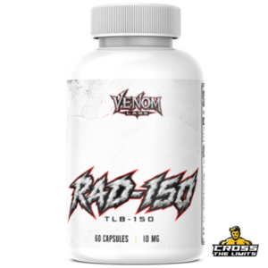 Venom Labs RAD-150 TLB-150 10mg 60 capsules white bottle front